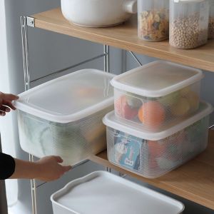 China 15.5L 9.6L 5.2L Fridge Freezer Storage Boxes Plastic Kitchen Organizer wholesale