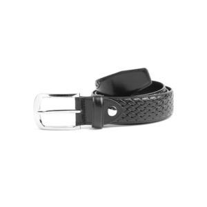 35mm Mens Embossed Leather Belt