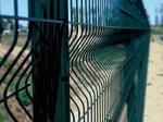 Powder Coated / Galvanized Wire Mesh Fence Panels 3D Curved Easily Assembled