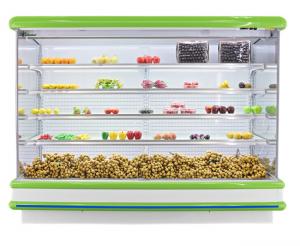 China Copeland R404a Compressor Multideck Open Chiller , Fruit Vegetable Open Display Refrigerator on sale