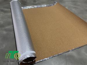China 220kg/cbm Cork Acoustic Floor Underlayment 2mm Aluminium Foil Underlay For Flooring Heating wholesale
