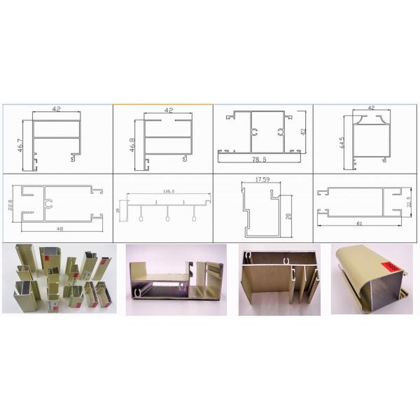 6063/6061 Wooden Grain Aluminum Window & Door Extrusion Profiles
