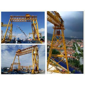 Customised Steel Rail Mounted Gantry Crane 100Ton Span 25m for Container