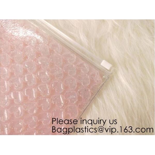 Best Seller Waterproof Cosmetic k Bubble Bag/Custom Printing PVC Bubble Mailer With Zipper, bagease, bagplastics