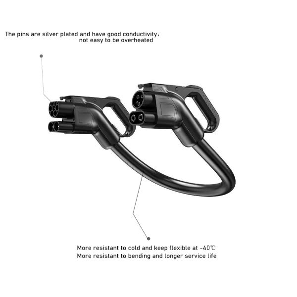 EVCOME CCS2 To CCS1 DC Adapter (1000V DC 150A) Ev Charger Connector OEM ODM