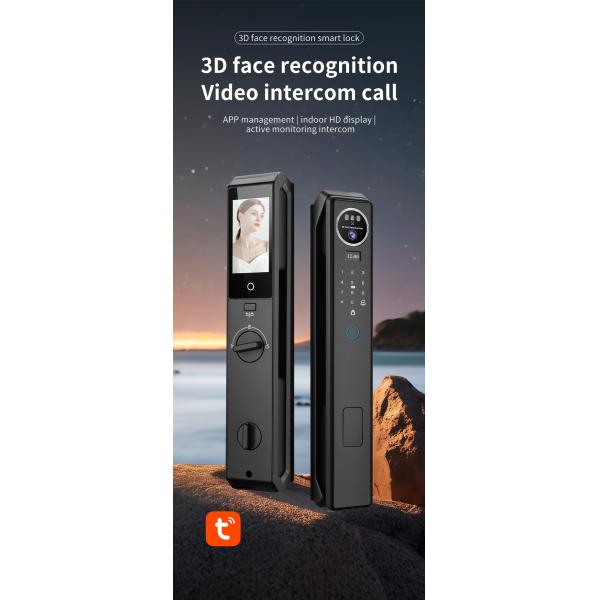 S959Max Smart Door Lock with Fingerprint 3D Face Palm Recognition Card Key Code Multi-unlock Way