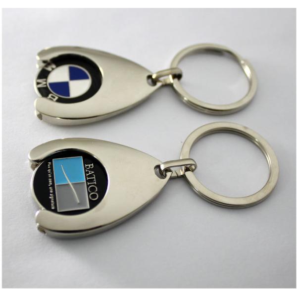 heart shape keychain , stone keychain , keychain with faker stone , Trolley coin keychain