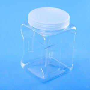 China 1800ml Dry Food 120mm Wide Mouth Plastic Screw Cap Jars wholesale