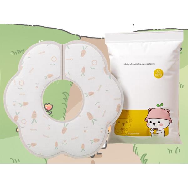 Adjustable Snap Disposable Baby Dribble Bibs Saliva Sanitary Easy Clean Discreet