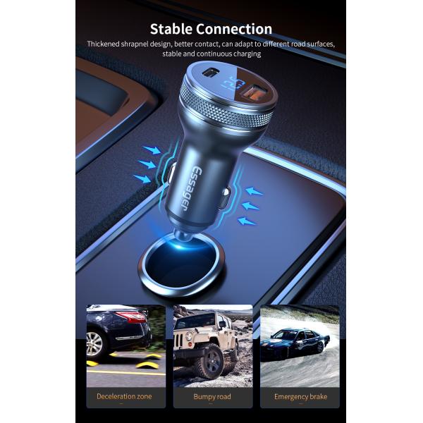 Essager 36W PD 3.0 QC3.0 USB Type C Car Fast Charger