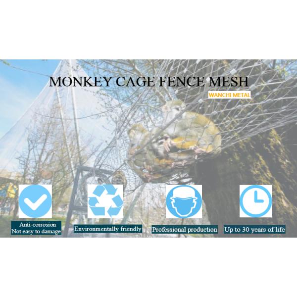 Stainless Steel Rope Zoo Cage House Sky Mesh for Monkey Cage Fence Nets