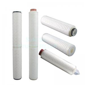 China DOE Thread 60 inch 0.45 Micron Pleated Membrane PTFE Water Filter wholesale