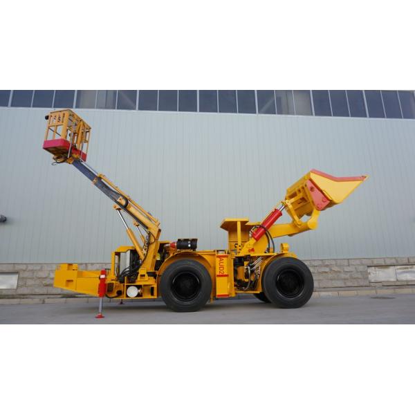 Underground Multipurpose Utility Vehicle for Mining Underground Loader and Lift Table in One Equipment