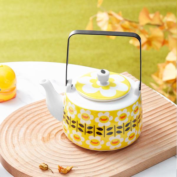 Cute Brewing Tea Pot Tea Coffee Mugs Cartoon Teapot Cool Kettle Tea Set Home Ceramic Mug 0.93kg/Pc