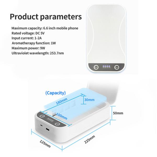 6 Inch Micro Cable 5W 5V 2A Cell Phone Sanitizer Charger