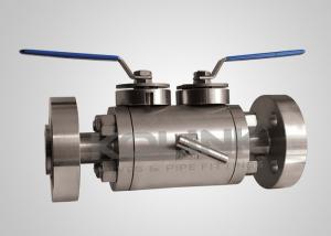 China DBB Ball Valve Double Block & Bleed, Double Ball, Flanged / Screw End wholesale