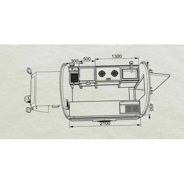 Easy to Operate 2022 Electric Mobile Snack Food Cart/Kiosk/Truck for Home and Abroad
