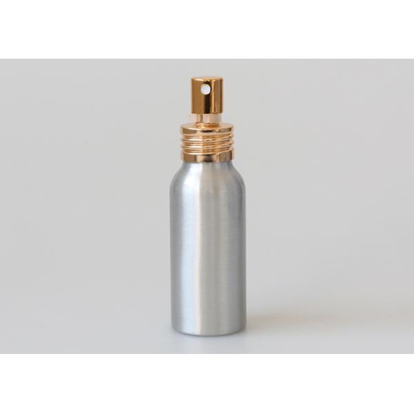 100ml Aluminum Cosmetic Bottles With Fine Mist Spray Pump 110mm High