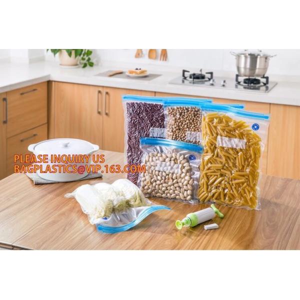Vacuum Food Storage Bags, 2 Pack 8" x 16' Vacuum Sealer Bags Rolls, vacuum pack shrink bags vacuum bags for wholesales