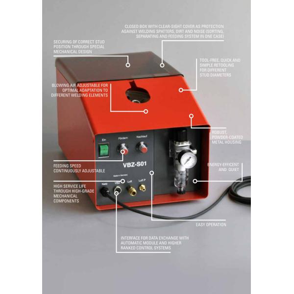 Fully Automatic Stud Feeder VBZ Welding Elements With Flange