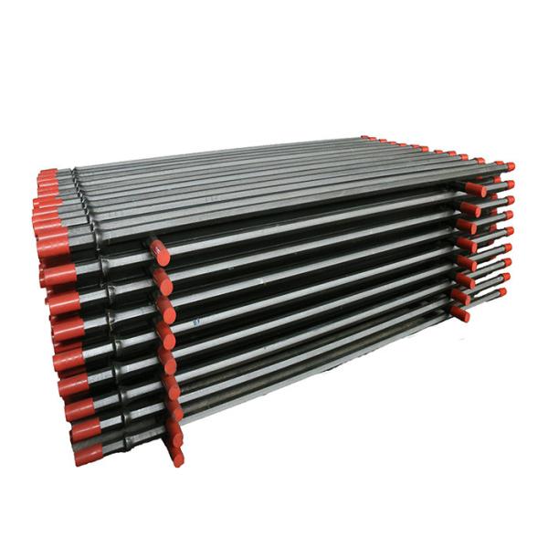 Hexagonal Drill Extension Rod , H22 11 Degree Rock Drill Rod Steel MTH