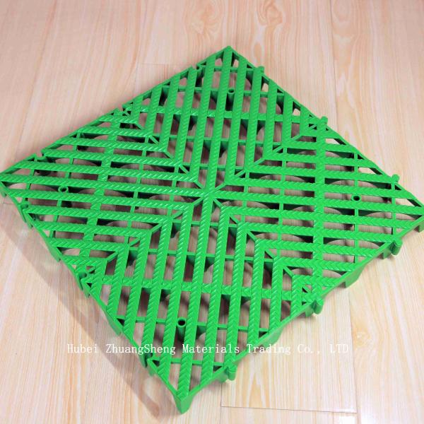 3.9mm Plastic Floor / Plastic Permeable Floor / Modern Interlocking PP Flooring Indoor Sports Plastic Floor Mats