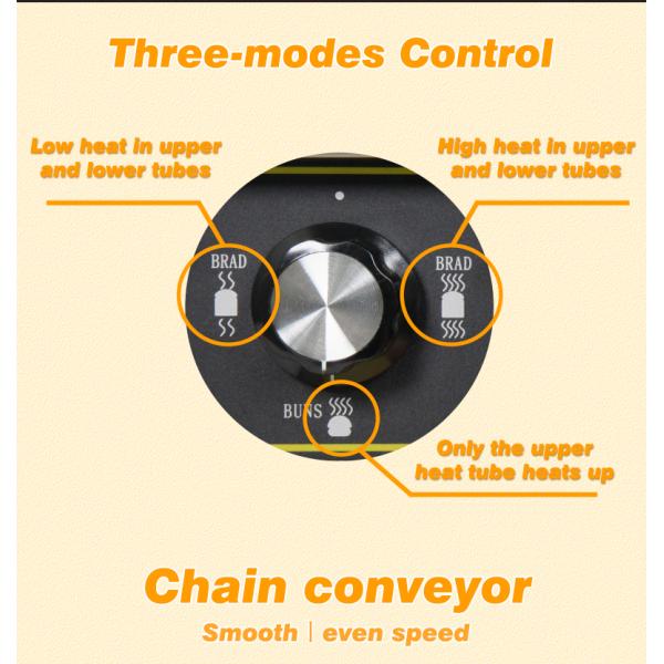 NO App-Controlled Commercial Electric Bread Toaster with 20.5kg Capacity