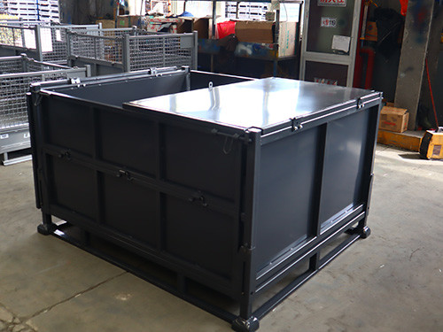 Large Steel Stillage Cage For Warehouse Securely Transport Goods