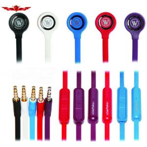 China Hot Selling Super Bass 3.5MM Wired In Ear Earphone With MIC For Iphone 5S Multi Colors on sale