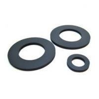 China Black Rubber Flat Ring Gasket NBR For Pipe , High Temperature Gaskets 70 wholesale