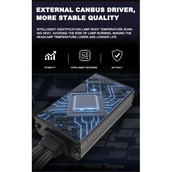 Auto Lighting System High Power Led Headlight E9 H7 45W 4000LM 6500K 3570 Csp Chip Auto Led Light For Car