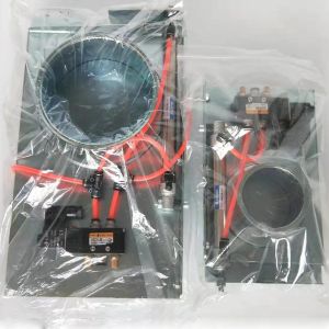 China Zinc Plated Carbon Steel Pneumatic Air Duct Damper 100mm on sale