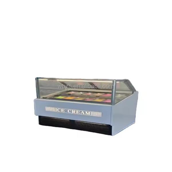 Wholesale Price Yogurt case Ice Cream Display Freezer Ice Cream Display Counter