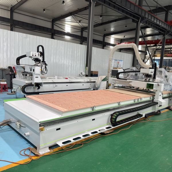 Fully Automatic Dual Station CNC Nesting Machine 60m/Min Speed 3050x1830mm Processing Size