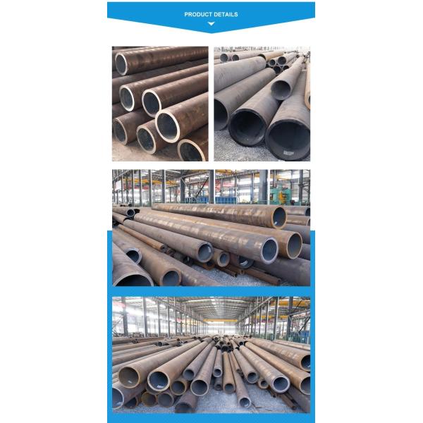 Carbon Alloy Round Seamless Black Steel Pipe 89mm - 508mm ASTM A106 Gr.B