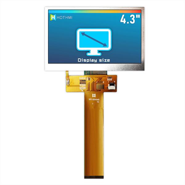 480x272 Color 4.3" High-Brightness TFT LCD For Outdoors