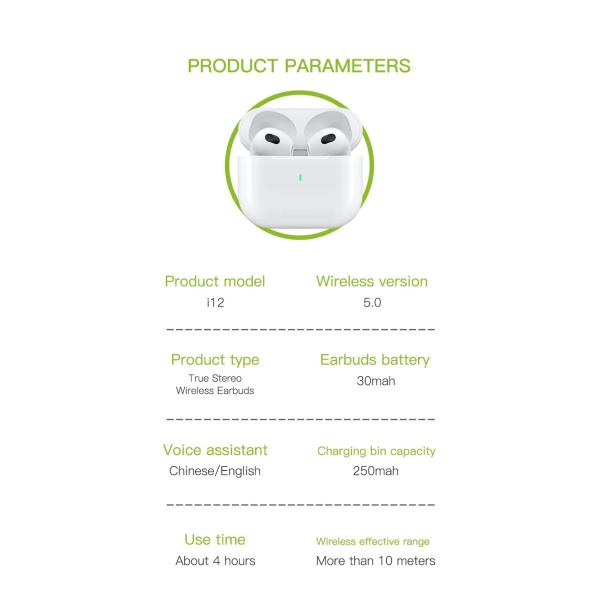 Noise Reduction Sports Bluetooth Earphones Wireless Bluetooth Waterproof Earbuds