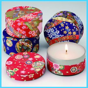 China 140mm Height EMEI Candle Tube Packaging With Ribbon Handle wholesale