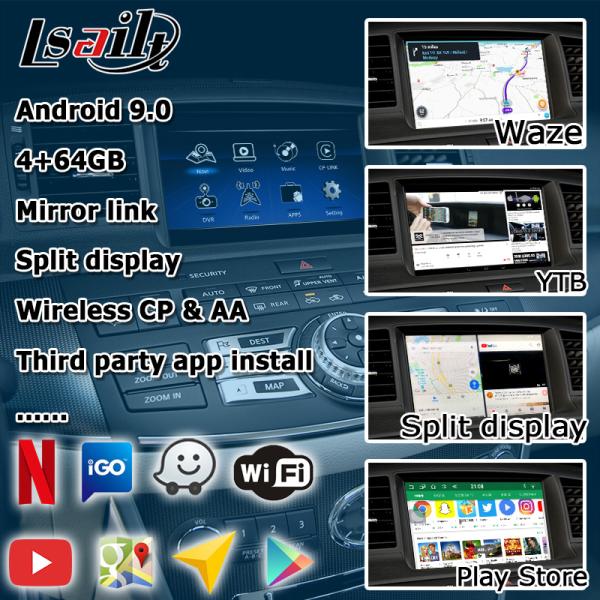 Infiniti M35 M45 Nissan Fuga HD multi finger touch screen upgrade carplay android auto video interface