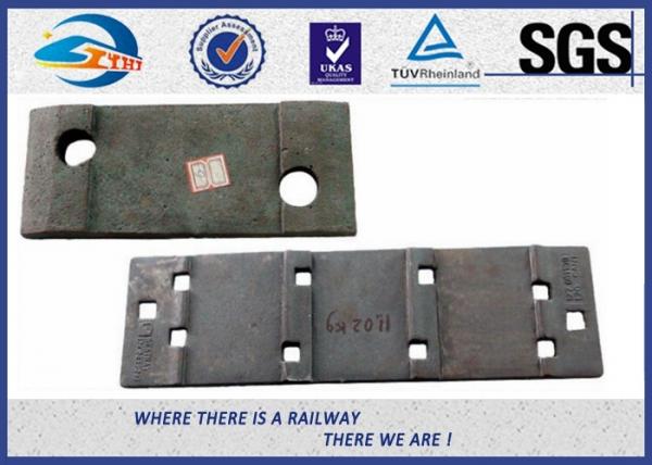 Quality Plain Color Cast or Forged Railroad Tie Plates For Rail UIC60 for sale