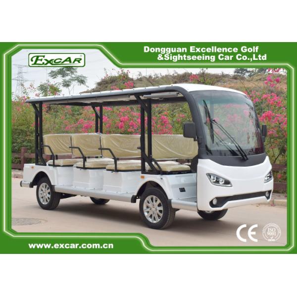 Silver 11 Seater Electric Sightseeing Bus 7.5KW KDS Motor 1 Year Warranty