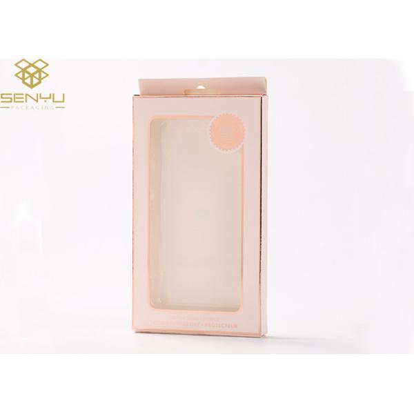 Pink Cell Phone Case Retail Packaging Boxes For Mobile Phone Cover Box