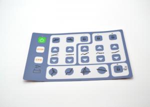 China Custom Tactile Embossed Button Membrane Switch Panel 180mmx110mm Size wholesale