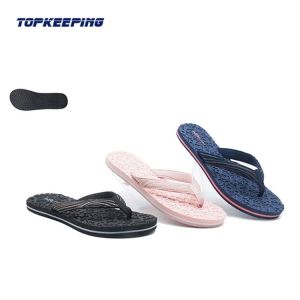 China Fashion Ladies Rubber Slipper Women EVA Fabric Flat Flip Flop wholesale