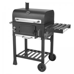 China Classic Commercial Kitchen Equipments Barbeque Backyard Charcoal BBQ Grill Smoker With Trolley wholesale