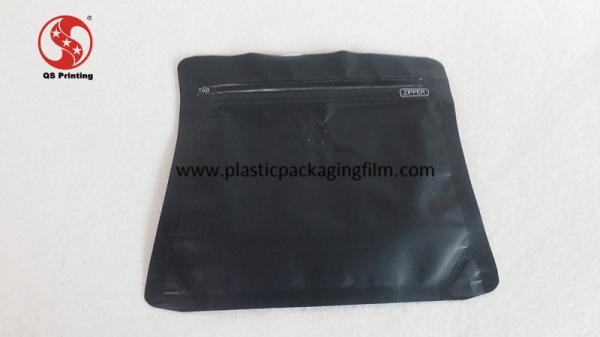 Quality Black Foil Ziplock Bags , Coffee / Tea / Food Packaging Plastic Valve Bags for sale