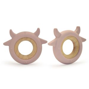 Food Grade Silicone Beads Beech Wood Teether Phthalate Free