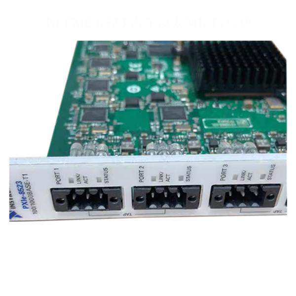 NI PXIE 8523 Automotive Ethernet Interface Module with 4 Ports 100/1000BASE-T1, 3U CompactPCI Slot, and Weidmuller BLF 3.50 Connectors