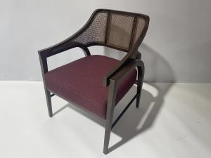 China Modern Luxury Cane Chair With Upholstery Fabric For Commercial Hotel wholesale