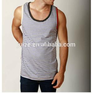 China tank top gym Stripe tank top Casual Wholesale Singlets for Men wholesale